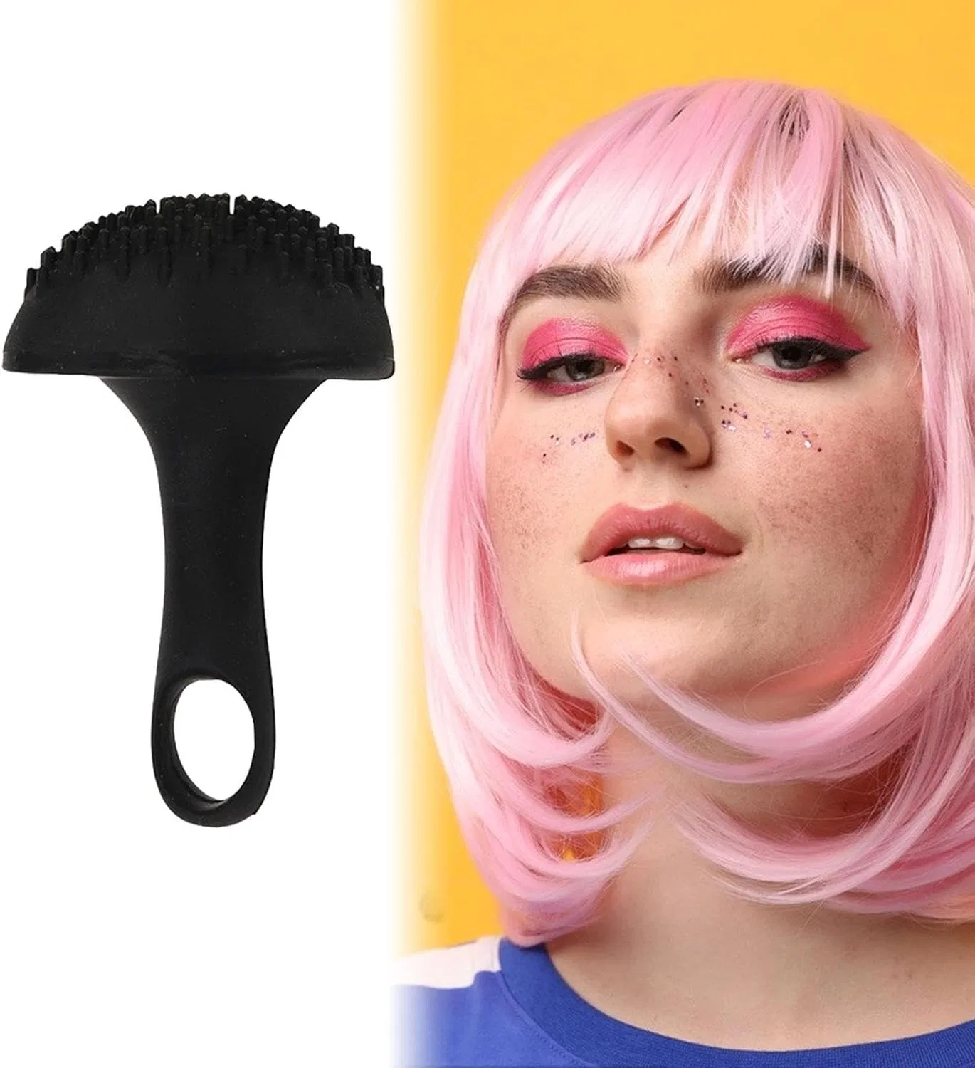 Трафарет для веснушек Silicone Material Generic, 6x4 см, черный — фото 4