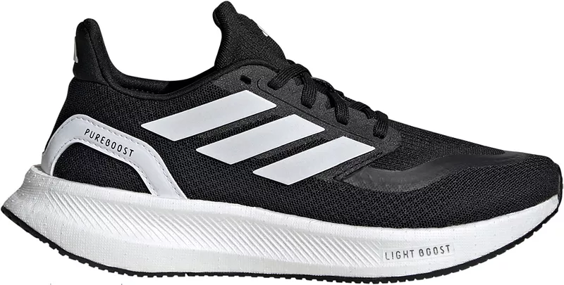 

Легкие кроссовки Adidas Pureboost для начальной школы для детей, черный/белый