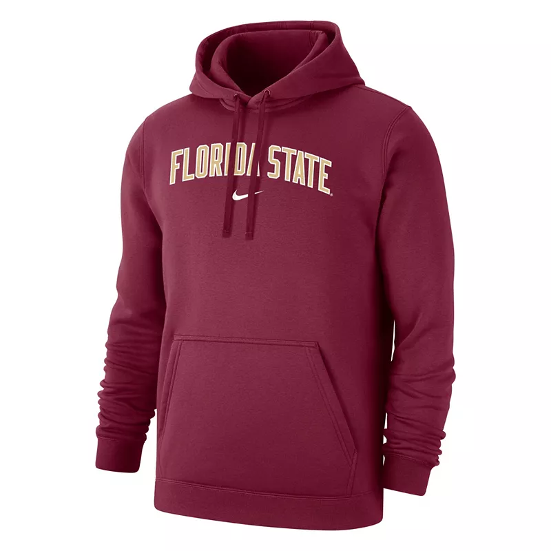 

Мужской флисовый пуловер с капюшоном Nike Florida State Seminoles Garnet Club