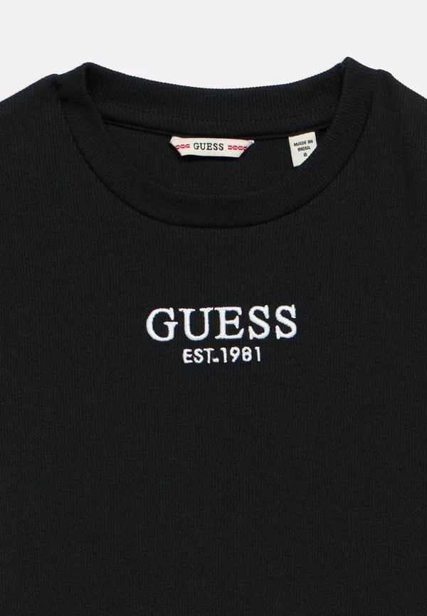 Детское базовое платье, трикотажное платье Guess, Jet Black — фото 3