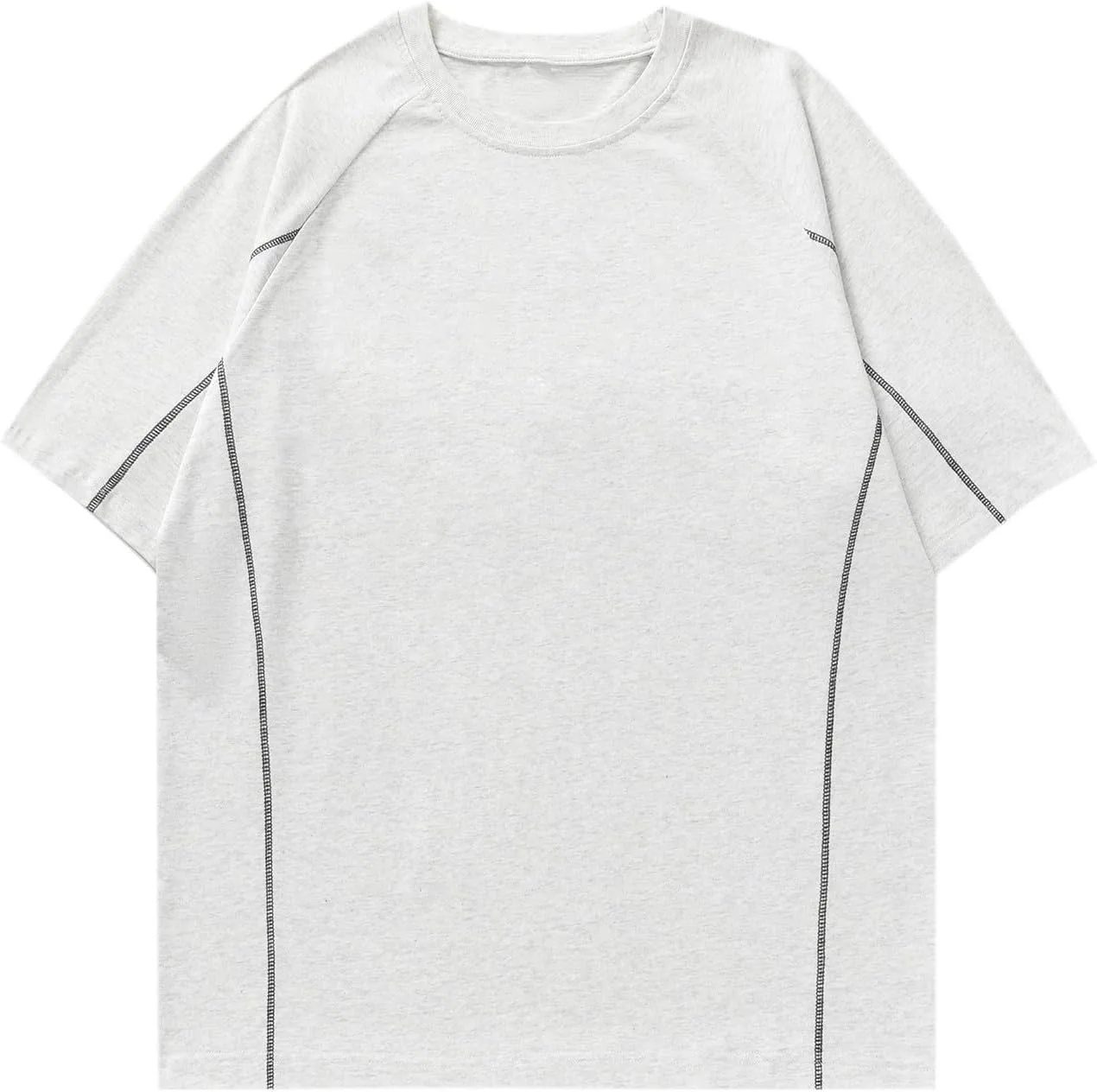 

Футболка мужская 2024 Oversized Cotton Crew Neck Short Sleeve