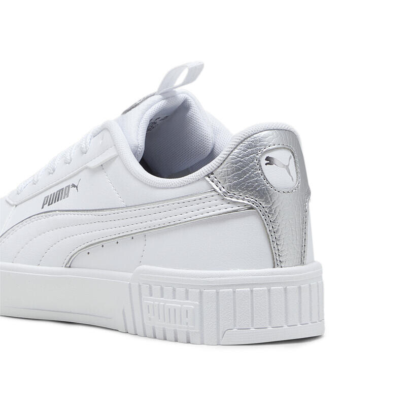 Женские кроссовки Carina 2.0 Pop Up Metallics PUMA White Matte Silver Grey Metallic — фото 4
