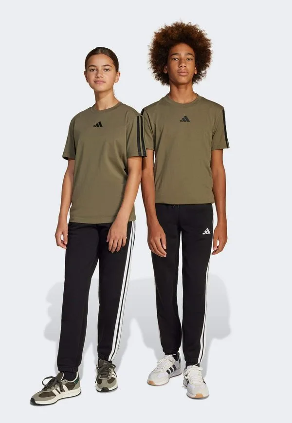 Основные брюки, спортивные штаны для подростков Adidas Performance, Black White