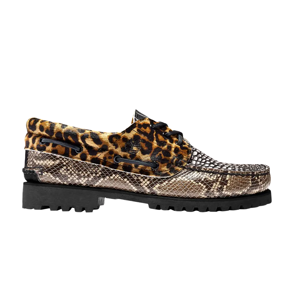 Ботинки Chinatown Market x Timberland 3-Eye Lug Handsewn Boat, черный