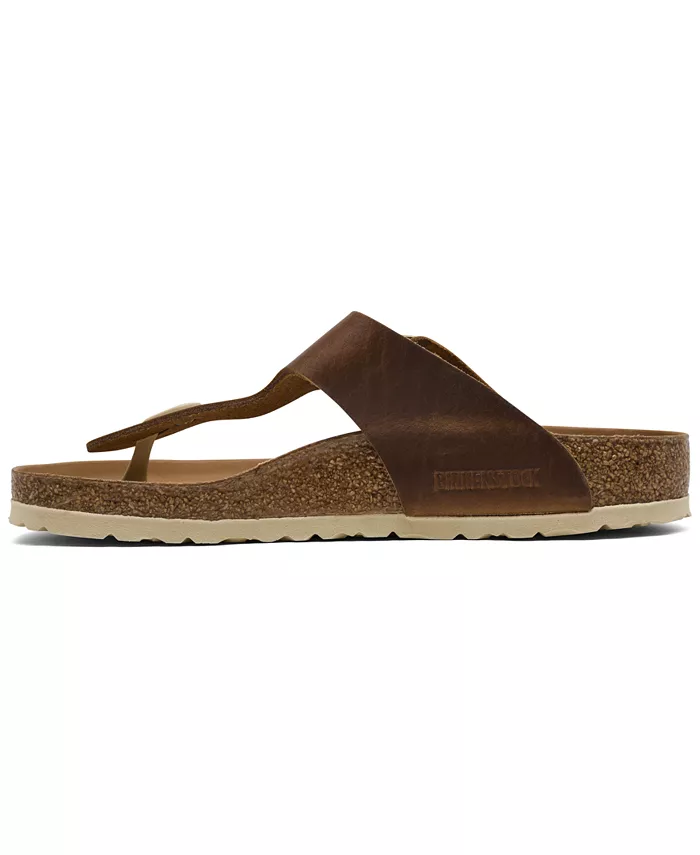 Женские сандалии Gizeh Big Buckle из промасленной кожи от Finish Line Birkenstock, коричневый — фото 2