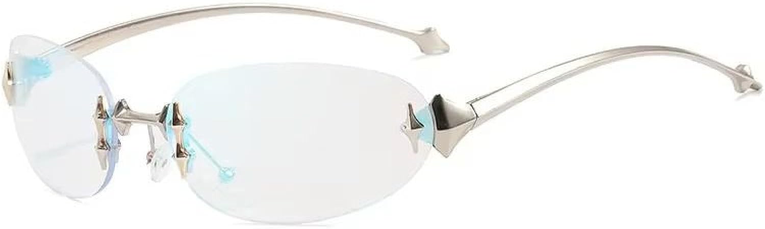 

Безрамочные солнцезащитные очки для женщин, модные, в стиле ретро, ​​с металлическим декором, высококачественные, роскошные, с защитой от УФ-излучения UV400 TKKTLLT, Xh7586-c1