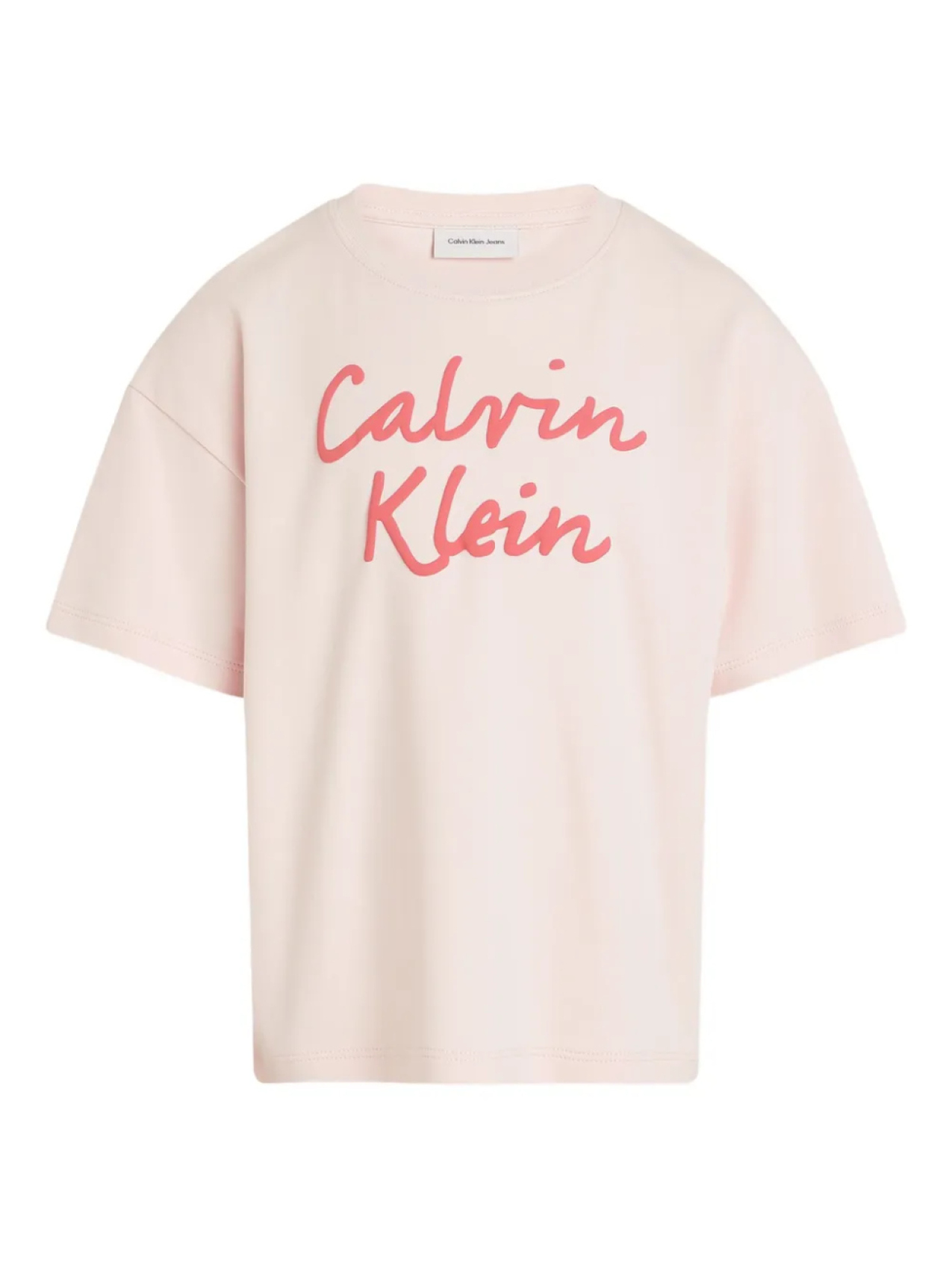 

Футболка с логотипом Calvin Klein Kids, розовый