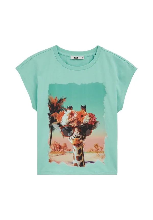 Футболка с принтом We Fashion, Turquoise — фото 4