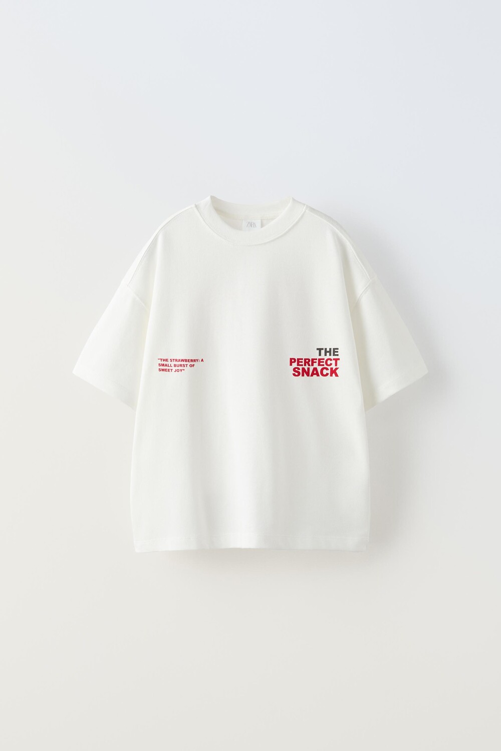 

Футболка с фруктовым принтом ZARA, экрю