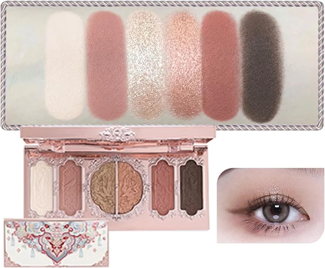 Тени для век матовые перламутровые Tea Brown Plate Flower Knows