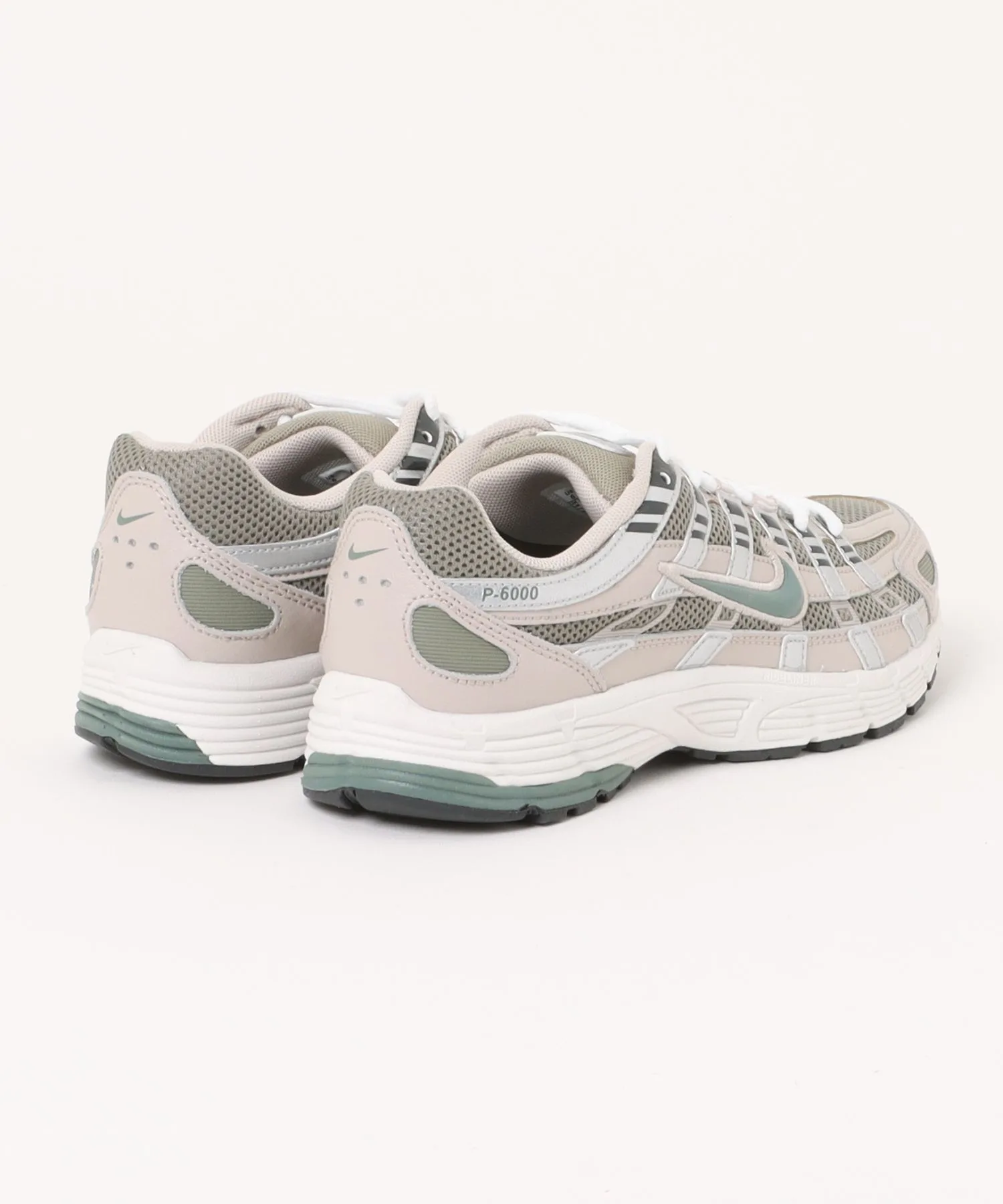 Мужские кроссовки из натуральной кожи P-6000 NIKE MCD6404 коричневые — фото 2