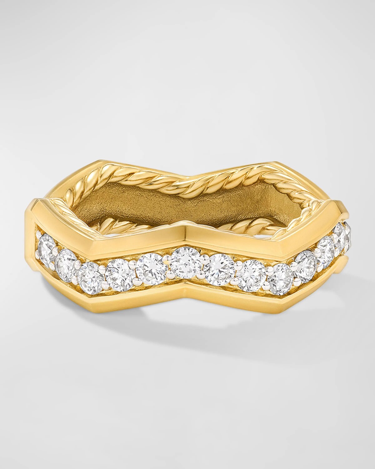 

Кольцо Pave Stax из 18-каратного золота с бриллиантами David Yurman, цвет 18Kyg
