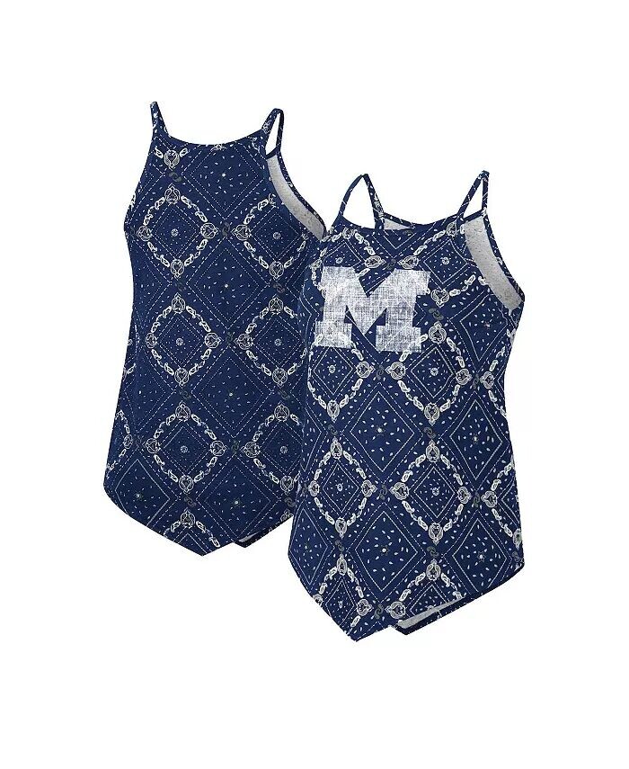

Темно-синяя рваная майка с банданой Michigan Wolverines x Wrangler Colosseum