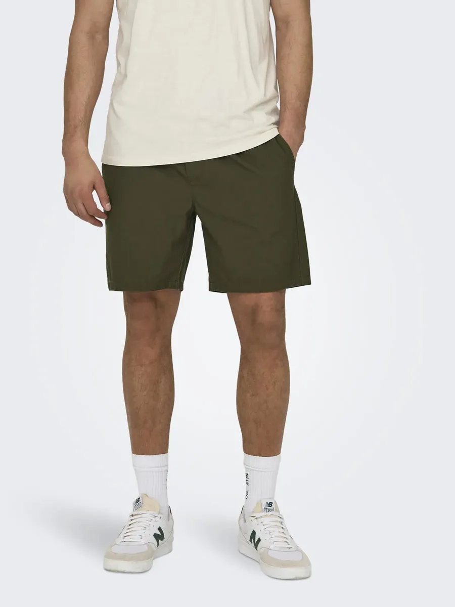 

ONLY & SONS Шорты "ONSTEL LIFE 0119 SHORTS NOOS", оливковый