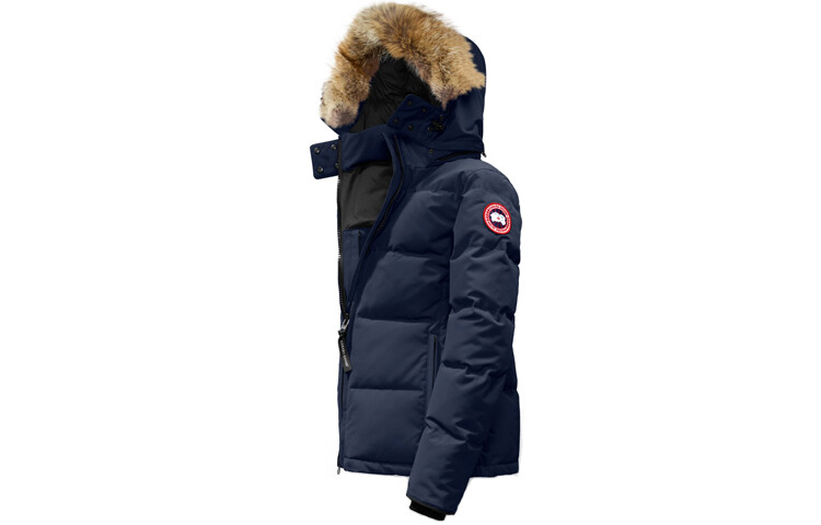 

Женский пуховик Canada Goose, темно-синий