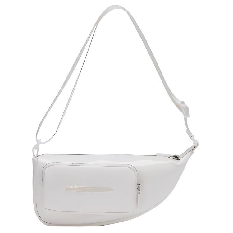 

LACOSTE Сумка-седло через плечо унисекс среднего размера кремово-белая, Cream White