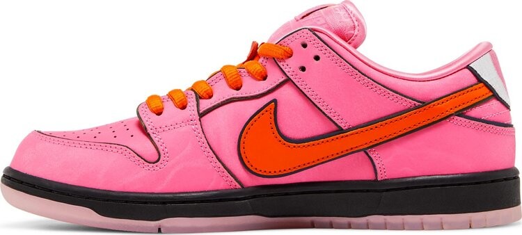 Кроссовки The Powerpuff Girls x Dunk Low Pro SB QS 'Blossom', розовый — фото 3