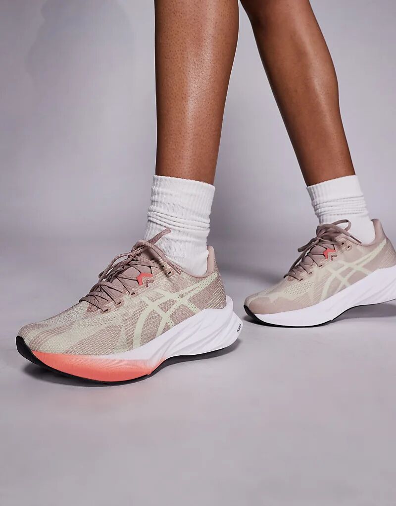 Кроссовки для бега Asics Dynablast 5 серо-коричневого и белого цветов