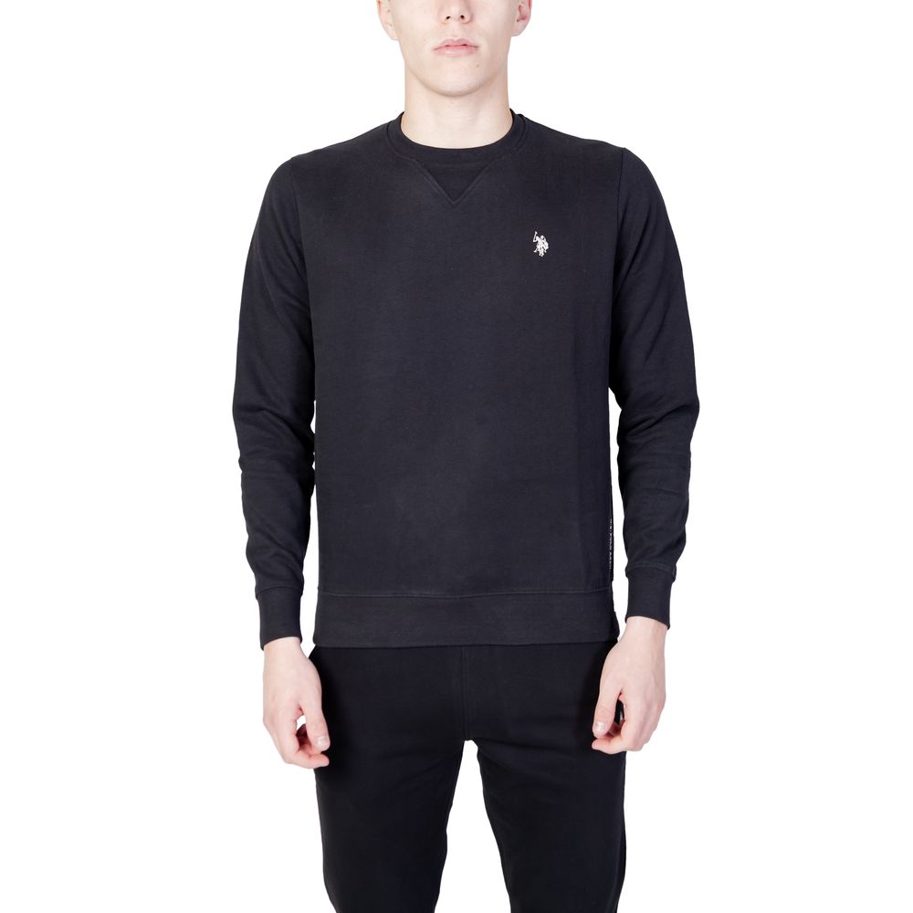 

Черный хлопковый свитер U.S. Polo Assn.
