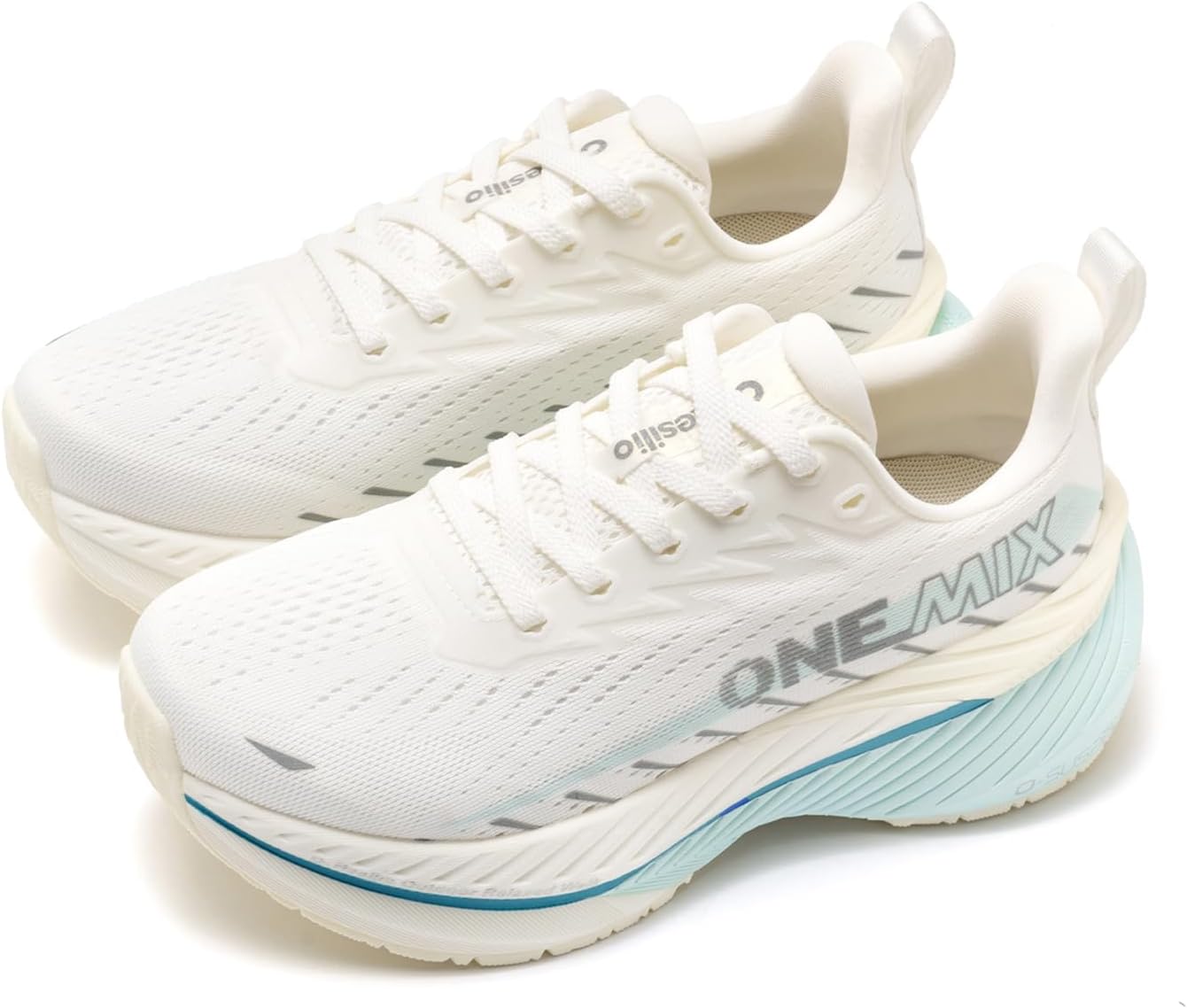 

Кроссовки для бега ONEMIX, дышащая сетка, улучшенное поглощение ударов, отзывчивая амортизация, кроссовки для бега по дороге и в зале, Whiter
