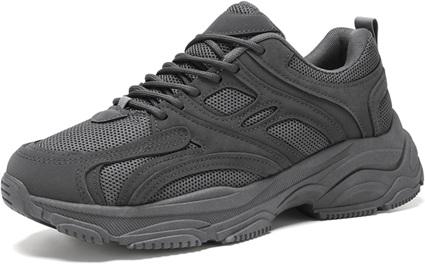 

Легкие кроссовки с сеткой, противоскользящие спортивные кеды, дышащие обувь для ходьбы и тенниса, черные Generic