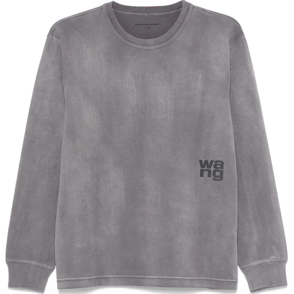 

Футболка T By Regular Fit Crewneck Alexander Wang, серый