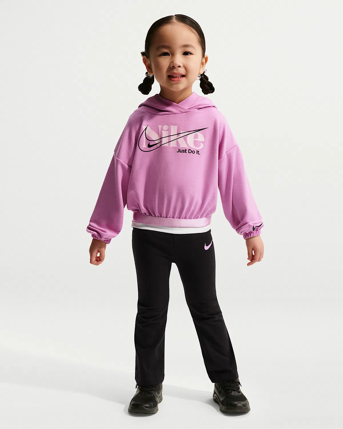 Детский комплект из 2 предметов: леггинсы Nike Move With Nature, Black