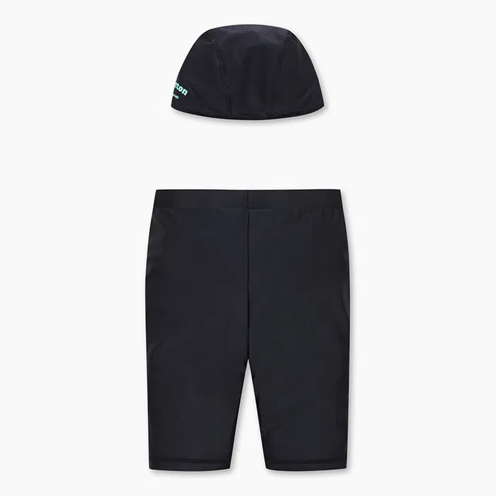 Детские плавательные леггинсы длиной 5/8, чёрные, от Benetton Kids — фото 2