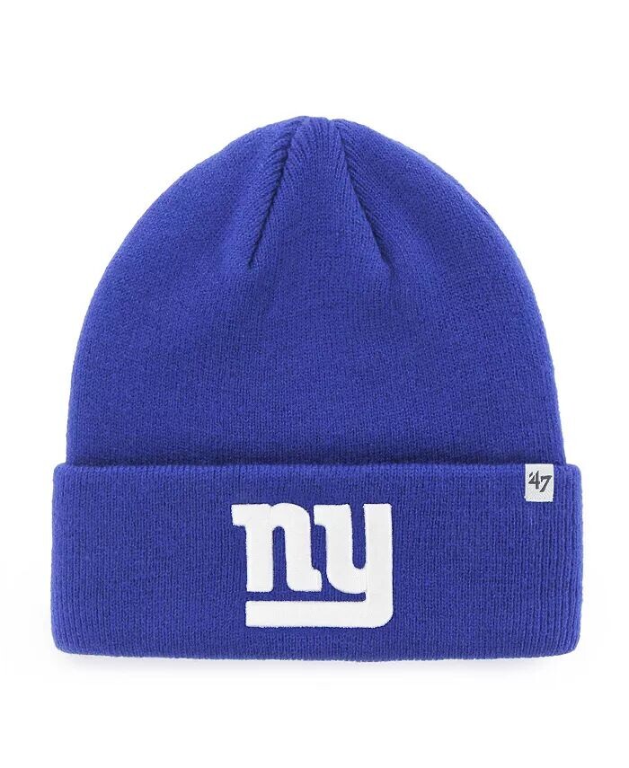 

Мужская базовая вязаная шапка с манжетами '47 Royal New York Giants Primary '47 Brand, синий