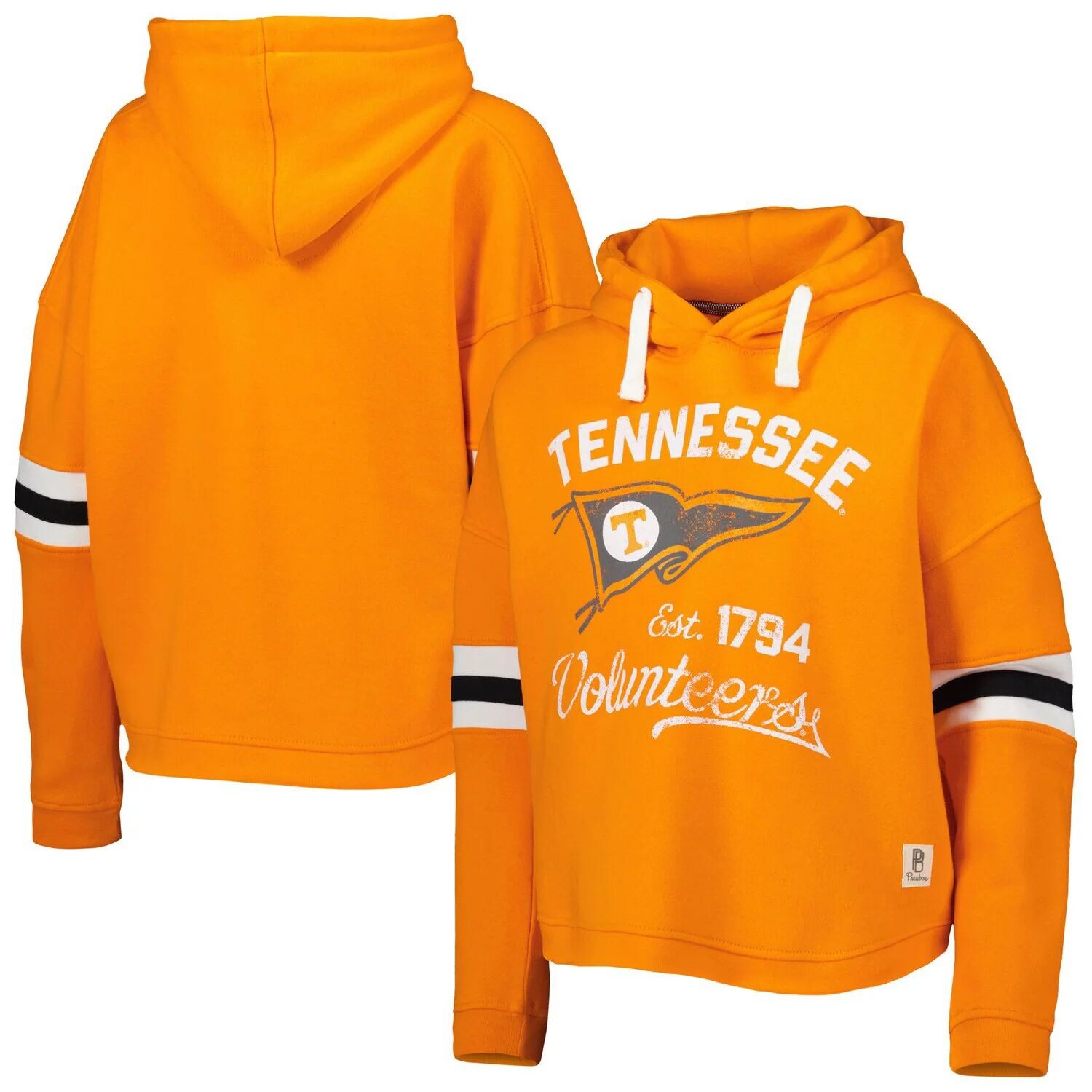 

Женский пуловер с капюшоном Pressbox Tennessee Orange Tennessee Volunteers Super Pennant
