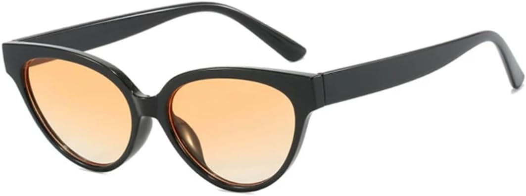 

Солнцезащитные очки с защитой UV400 | «Кошачий глаз», маленькая оправа, цветные линзы | для женщин и мужчин, для занятий спортом на открытом воздухе и вождения DSVIGF, Gradient Yellow