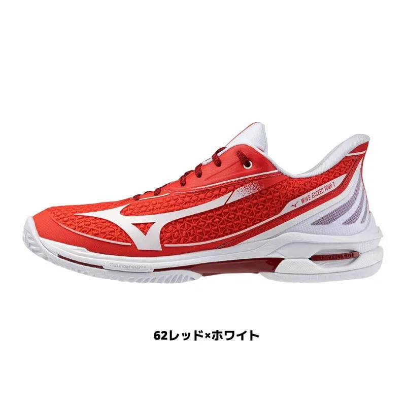 Теннисные кроссовки «Wave Exceed Tour 7 OC» от Mizuno, 62 Red X White — фото 4