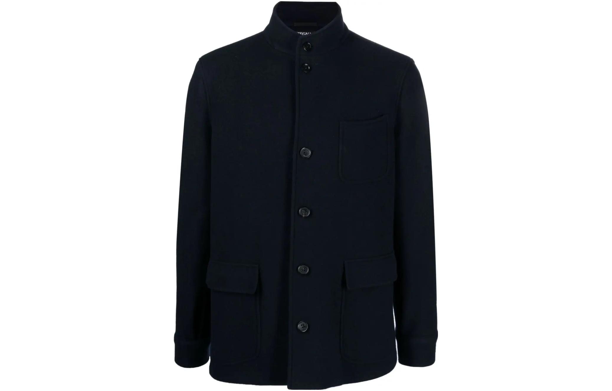

Ermenegildo Zegna Темно-синее пальто мужское, Dark Blue