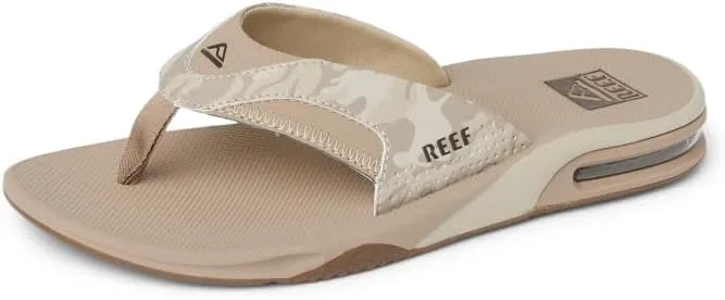 Сандалии с открывалкой, REEF, песочный камуфляж