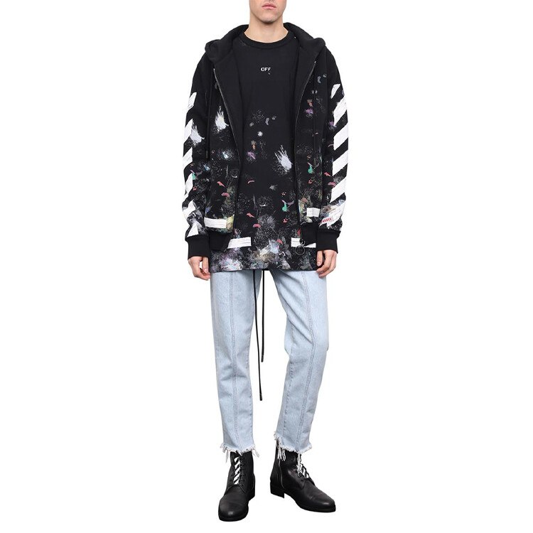Толстовка мужская Off-White Galaxy Brushed, черный — фото 3
