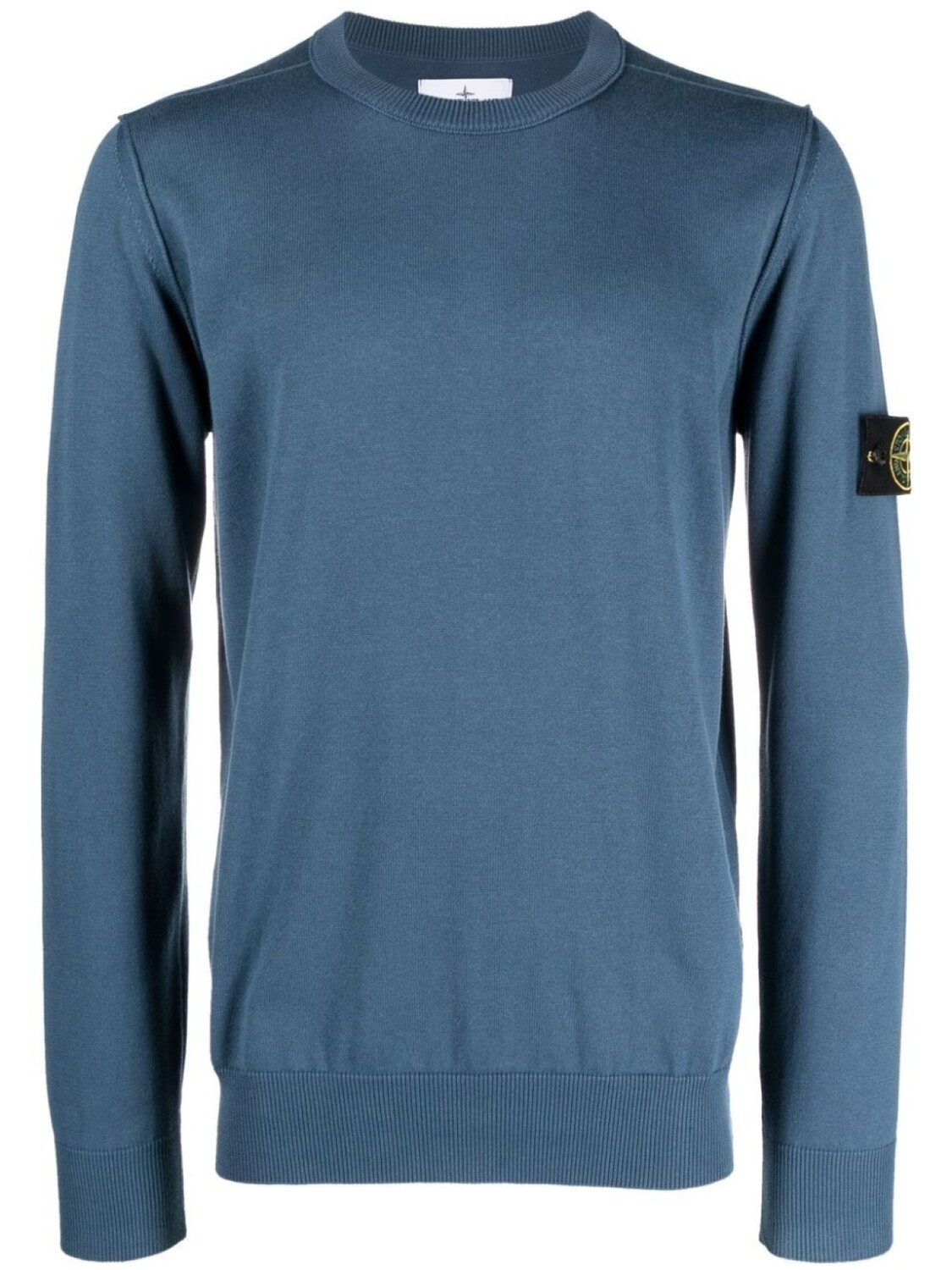 

Stone Island толстовка с нашивкой-логотипом, синий