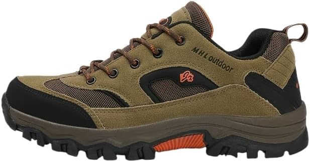 

Мужские туристические кроссовки на шнуровке с толстой подошвой, износостойкие и противоскользящие, подходят для альпинизма и пеших походов, мужская обувь для активного отдыха на природе Azttoztto, светло-коричневый