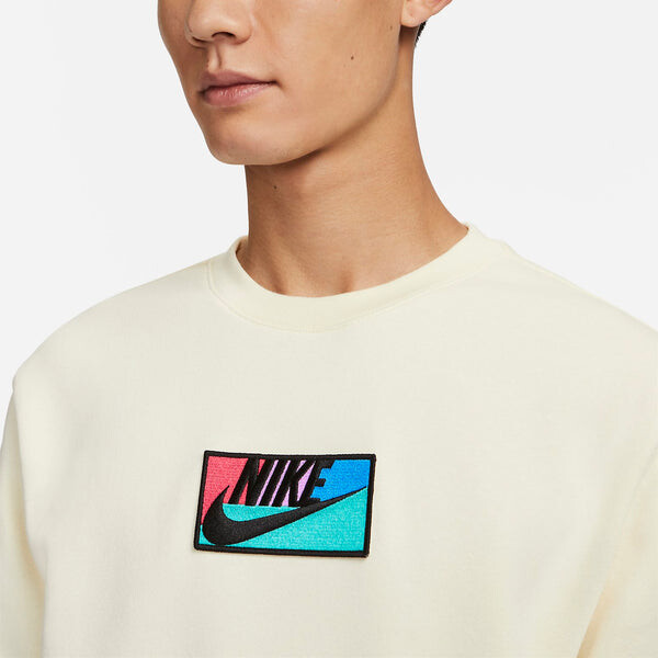 Толстовка спортивная одежда клуб флисовая толстовка с капюшоном Nike, белый — фото 3