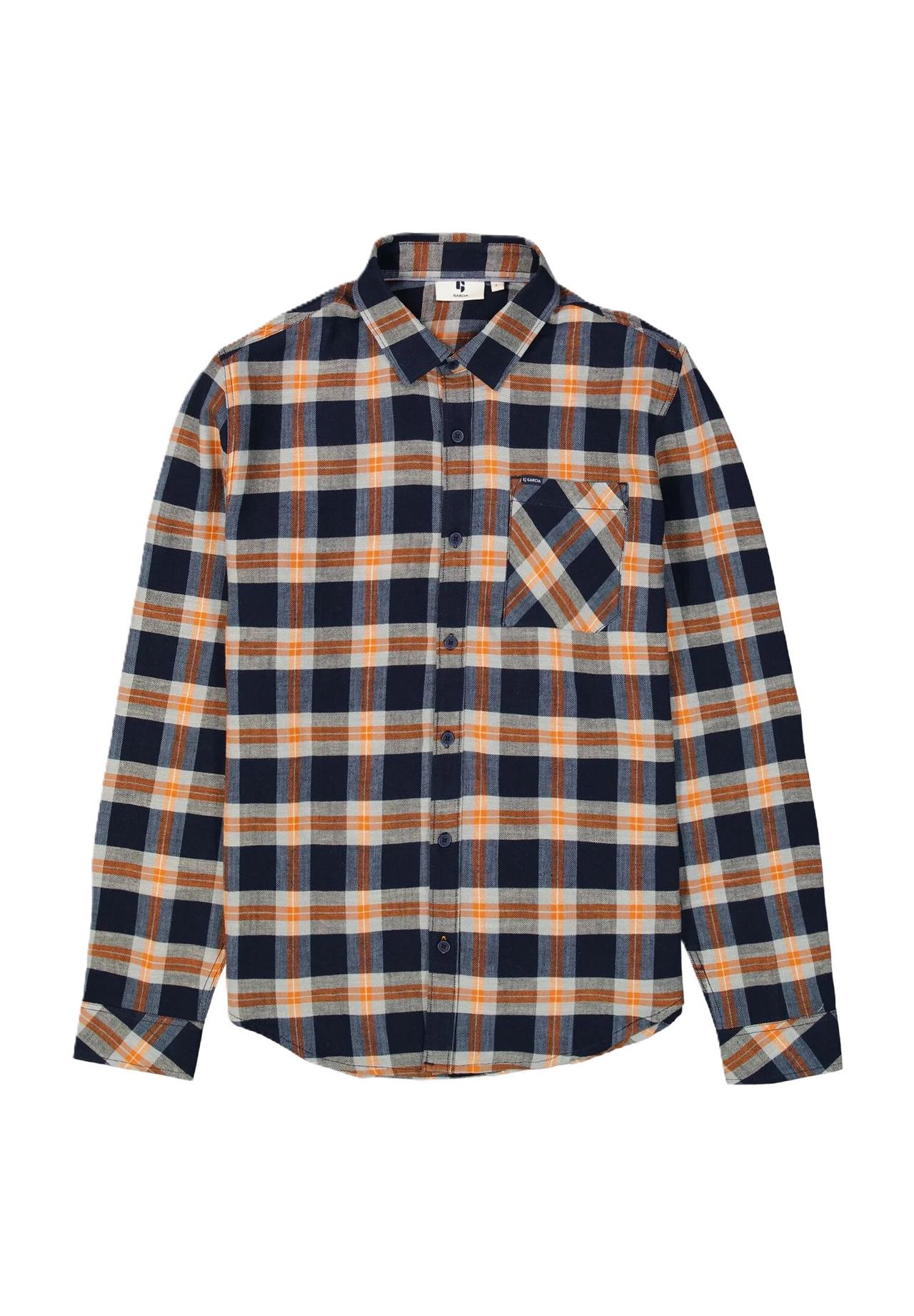 

Рубашка повседневная мужская, длинный рукав, воротник Кент GARCIA, цвет 292-dark Moon