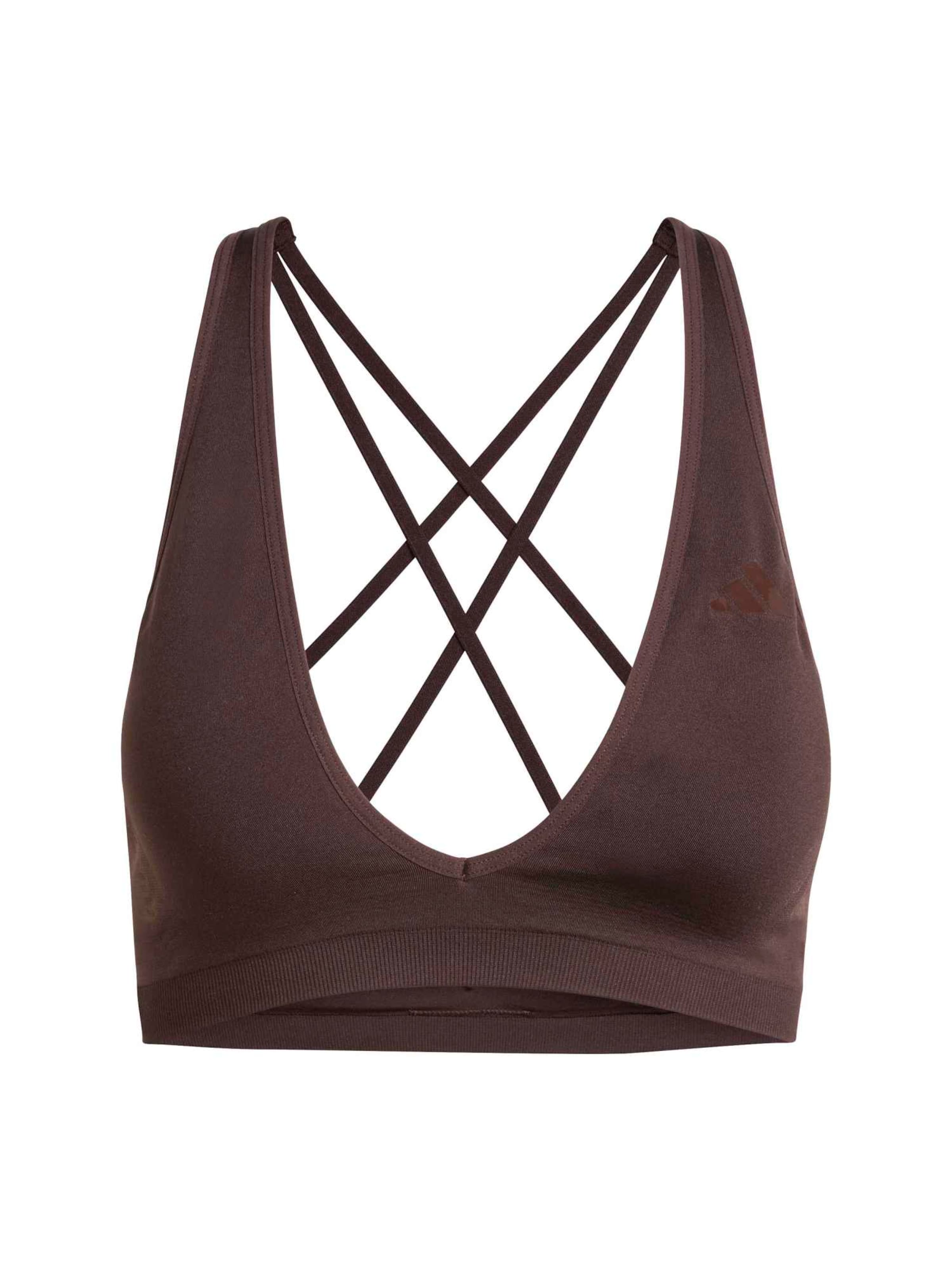 

Adidas Performance Спортивный бюстгальтер-бралетт 'Essentials' в цвете Chocolate