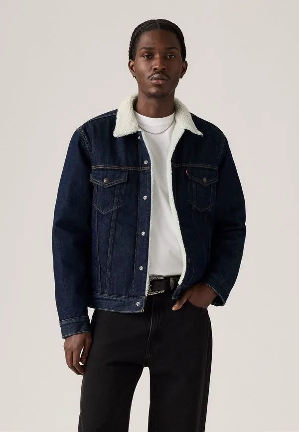 Джинсовая куртка дальнобойщика Levi'S, Give It A Rinse Sherpa — фото 2