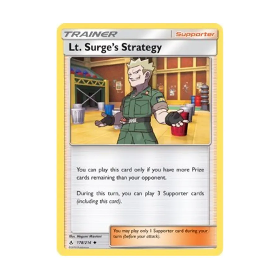 

CCG Стратегия лейтенанта Сёрджа (U) № 178, Pokemon - SM - Unbroken Bonds - Singles
