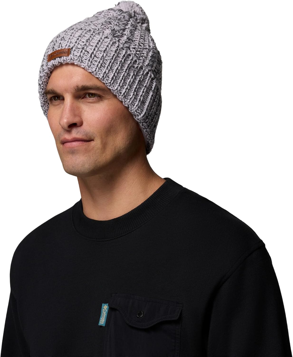 

Columbia Unisex-Adult Cozy Ridge Beanie, Lavender Pearl/Shark Marled