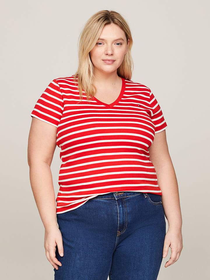 

Футболка Tommy Hilfiger Shirt, цвет Rot/Creme