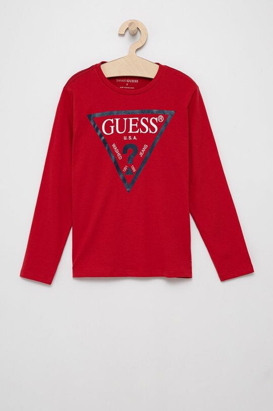 

Детская футболка с длинными рукавами Guess, красный