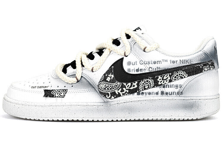 

Кроссовки Nike Court Vision 1 Skateboard Shoes Men Low-Top White/Black, Gray, Черный, Кроссовки Nike Court Vision 1 Skateboard Shoes Men Low-Top White/Black, Gray