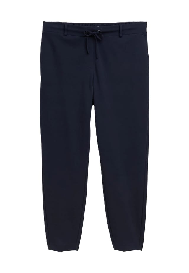 

Брюки длиной до щиколотки с завязками Tom Tailor Plus, цвет 10668 sky captain