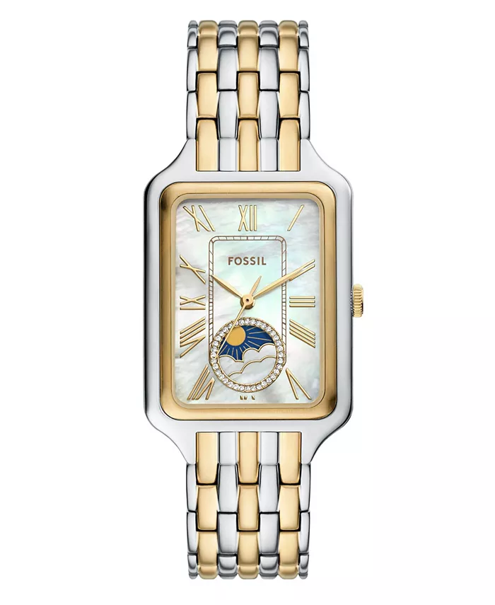 

Женские часы Raquel Sun Moon с многофункциональным циферблатом, из нержавеющей стали, 29 мм Fossil