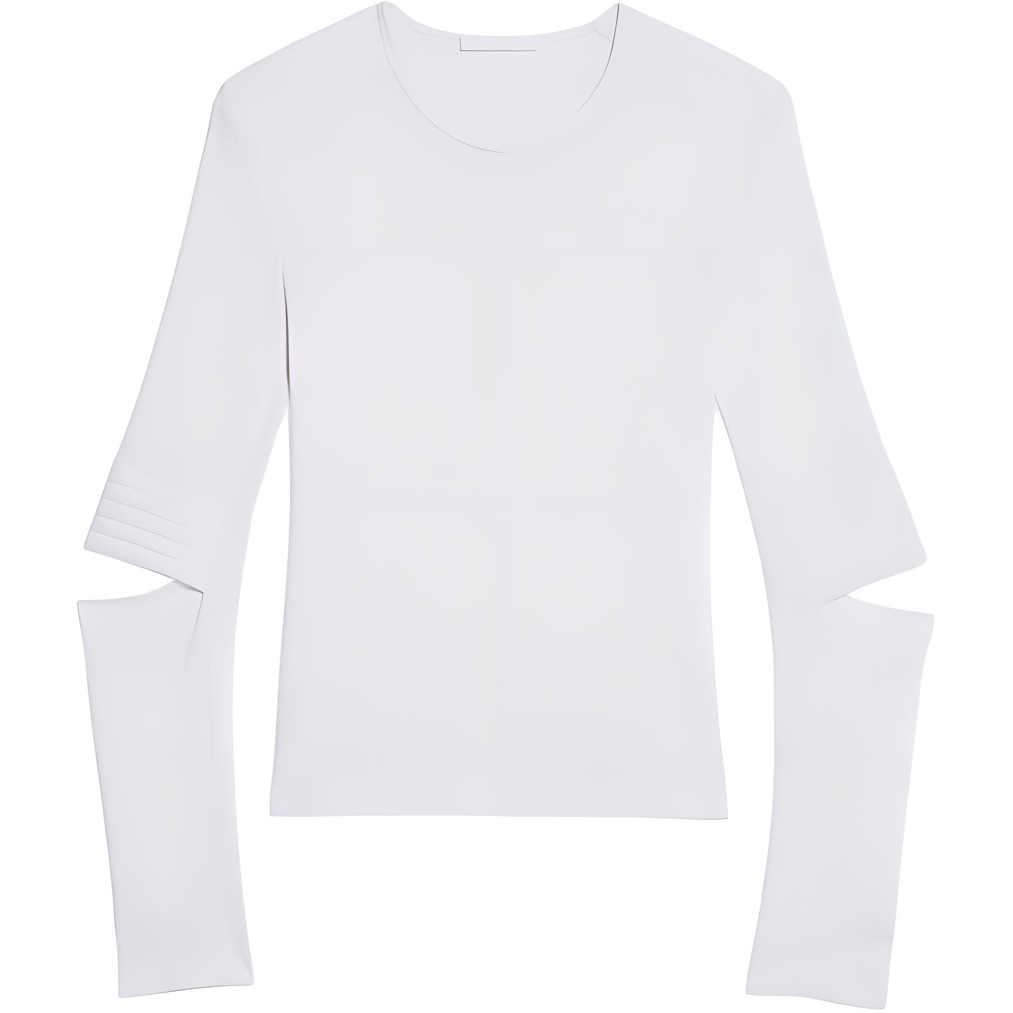 

Топ Astro с круглым вырезом и вырезом Helmut Lang, белый