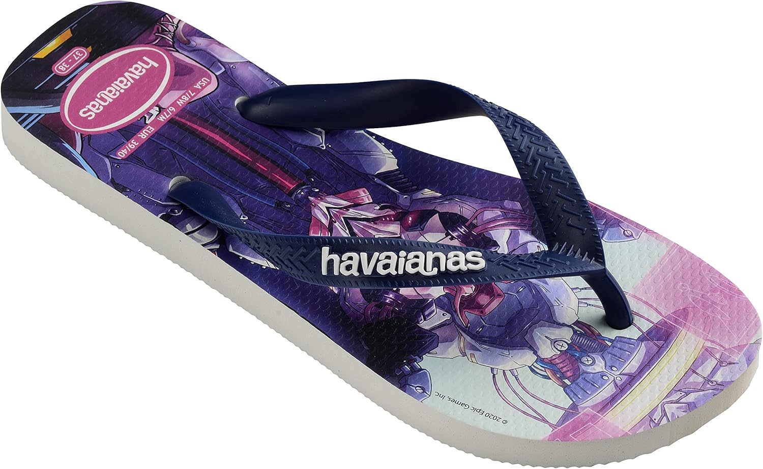 

Мужские шлепанцы Havaianas с ремешком между пальцев, белый